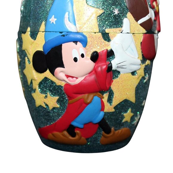 Disney Mickey Mouse 6" Glitter Nesting Figurine Set Double Sided 3D Plastic 3PC - Picture 8 of 12